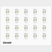 Baby is het Baby shower van de Groene Breedte Dank Vierkante Sticker (Vel)