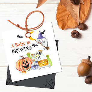 Baby is het Baby shower van het Breiende Ghost en  Bedankjes Labels