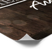 Baby is het Baby shower Welkome Poster (Hoek)