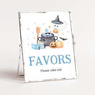 Baby is het brouwen van Blue Halloween Baby shower Poster