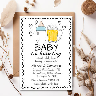 Baby is het brouwen van flessenbier glas Baby show Kaart