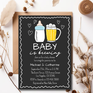 Baby is het brouwen van flessenbier glas Baby show Kaart