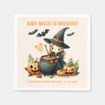 Baby is het brouwen van Halloween baby shower
