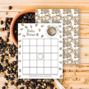 Baby is het brouwen van koffie Baby shower bingo s