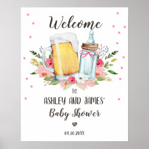 Baby is het Welkomstteken van het Baby shower van  Poster