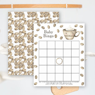 Baby is koffie aan het zetten Baby shower bingo sp