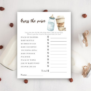 Baby is koffie aan het zetten - Price Guess Game