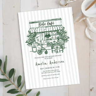 Baby is op komst! Thuiscafé thema BABY SHOWER Kaart