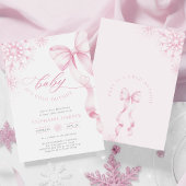 Baby It’s Cold Outside Pink Baby shower Invitation