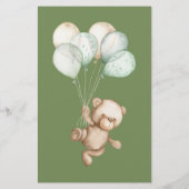 Baby Item Spel Teddy Bear Baby shower (Achterkant)