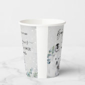 Baby It's Cold Outside Arctic Animal Shower Winter Papieren Bekers (Links)