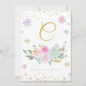 Baby It's Cold Outside Baby Girl Invitation (Dos)