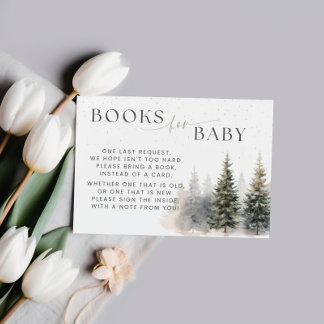 Baby It's Cold Outside Baby Shower Boek Verzoek Notitiekaartje