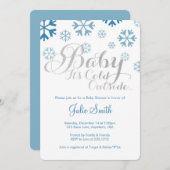Baby It's Cold Outside Baby shower Invitation (Devant / Derrière)