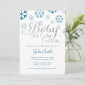 Baby It's Cold Outside Baby shower Invitation (Debout devant)