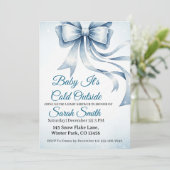 Baby It's Cold Outside Baby shower Invitation (Debout devant)