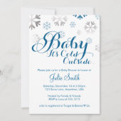 Baby It's Cold Outside Baby shower Invitation (Devant)