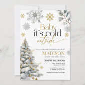 Baby It's Cold Outside Baby shower Invitation (Devant)