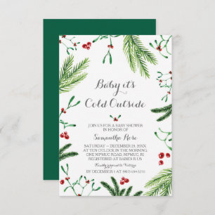 Baby It's Cold Outside Baby shower Invitation