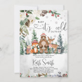 Baby It's Cold Outside Baby shower Invitation (Devant)