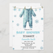 Baby Its Cold Outside Baby Shower Invitation (Devant / Derrière)