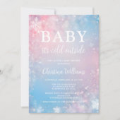 Baby It's Cold Outside Baby shower Invitation (Devant)