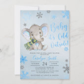 Baby It's Cold Outside Baby shower Invitation (Devant)