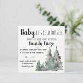 Baby It's Cold Outside Baby Shower Invitations (Debout devant)