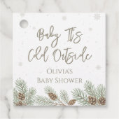 Baby It's Cold Outside Bedankjes Labels (Voorkant)