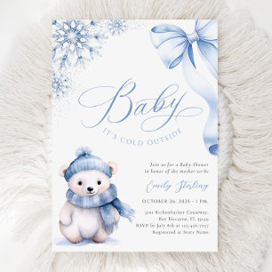 Baby It's Cold Outside Beer Baby Shower Kaart