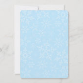 Baby It's Cold Outside Blue Boy Shower Invitation (Dos)