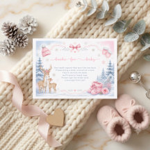 Baby It's Cold Outside Deer Woodland Baby Shower