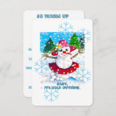 Baby It's Cold Outside! Feestbenodigdheden Kaart (Voorkant / Achterkant)