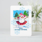 Baby It's Cold Outside! Feestbenodigdheden Kaart (Staand voorkant)