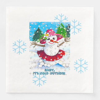 Baby It's Cold Outside! Feestbenodigdheden Servet