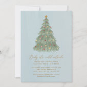 Baby It's Cold Outside Kerstboom Baby Shower Kaart (Voorkant)