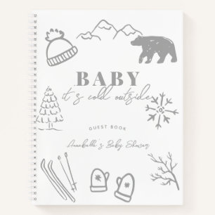 Baby It's Cold Outside Livre d'or pour Baby Shower