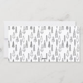 Baby It's Cold Outside Modern Script Foto Feestdagenkaart (Achterkant)