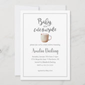 Baby It's Cold Outside Pink Baby shower Invitation (Devant)