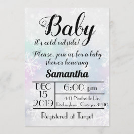 Baby It's Cold Outside Uitnodiging