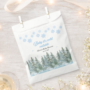 Baby It's Cold Outside Winter Baby Shower Bedankzakje