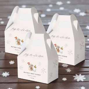Baby It's Cold Outside Winter Baby Shower Favoren Bedankdoosjes