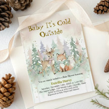 Baby It's Cold Outside Winter Woodland Baby Shower