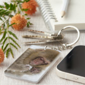 Baby Japans Macaque | Sneeuwaap Sleutelhanger (Voorkant Rechts)