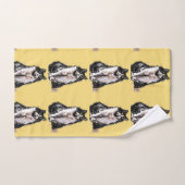 Baby Jaune Tuxedo Noir Chat Chats Filles Serviette (Serviette à main)