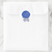 Baby Jellyfish Waterverf Ronde Sticker (Tas)