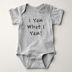 Baby Jersey Bodysuit "I Yam What I Yam"