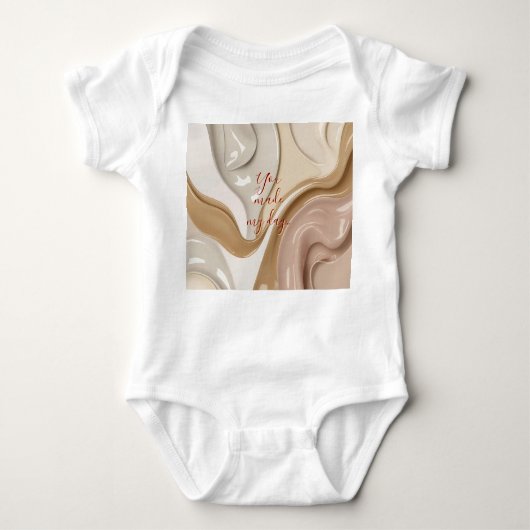 Baby jersey bodysuit in stijlvolle graphics (Voorkant)