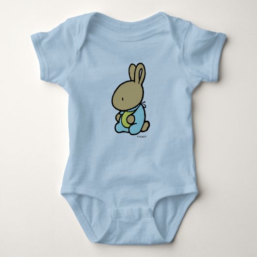 Baby Jersey Bodysuit, Sweet Bunny Romper (Voorkant)