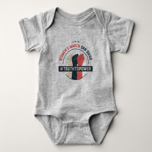 Baby jersey Truth to Power Romper (Voorkant)